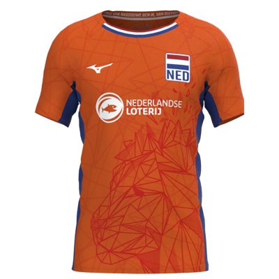 Camisa Mizuno Nevobo Volleyball Match Orange Shirt Hombre - Naranjas - Chile M704MICFZO